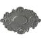 Ekena Millwork Kinsley Flowing Leaf Ceiling Medallion, Hand-Painted Silver, 30 3/8"W x 20 3/4"H x 1"P CM30KISLS - alternate 1